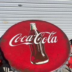 コカコーラ　ボトルキャップ　テーブル　コーヒーテーブル　カフェテーブル　チェア　アウトドア　飲食店の画像
