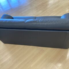 ★ジモティ割引あり★【リユースのサカイ野々市店】合皮レザー　グレー W(幅)180×D(奥行き)85×H(高さ)80cm の画像
