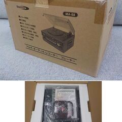 未使用保管品 Bearmax マルチレコードプレーヤー/レコーダー MA-88 レコード CD・カセット・ラジオ クマザキエイム　西岡店の画像