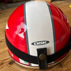 バイク　ヘルメット　ゴーグル付きの画像