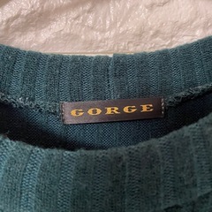 GORGE リブニットトップスとスカートセットワンピース Mサイズの画像