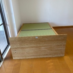 ニトリ　セミダブル　畳ベッド　美品の画像