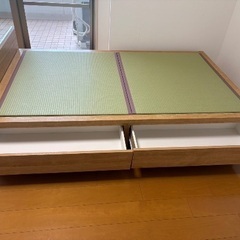 ニトリ　セミダブル　畳ベッド　美品の画像