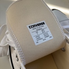 【新品未使用】コンバースオールスター　ホワイト25.5cmの画像