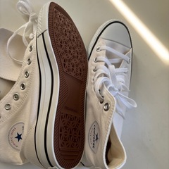 【新品未使用】コンバースオールスター　ホワイト25.5cmの画像