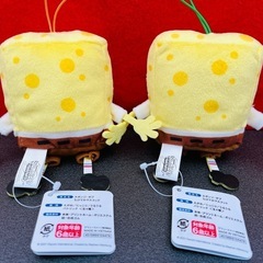 スポンジボブ ちびでかマスコット フェイスマスコット 2個セット アミューズメント景品の画像