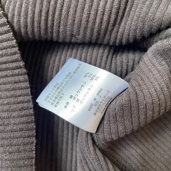 w closet ダークブラウン リブニット 五分袖 Fサイズ 美品の画像