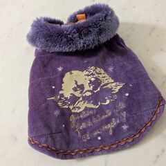 ８．小型犬用　お洋服　ペットパラダイス　衿ボア　綿入りコート　３Sの画像