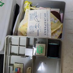 書道道具、裁縫箱の画像