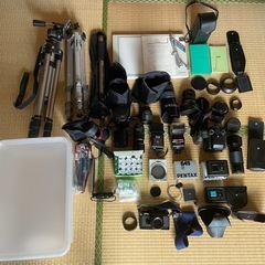 PENTAX 645NⅡとASAHI PENTAX付属品多数の画像