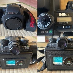 PENTAX 645NⅡとASAHI PENTAX付属品多数の画像