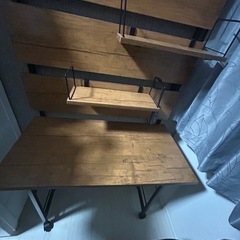 突っ張り棒　
壁面収納　ニトリの画像