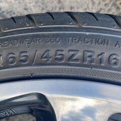 ③ 165/45R16 東北6県無料配送対応‼️爆安‼️ アルミ付き 国産 タイヤ !!　サマー　タイヤ 軽トラ　軽自動車の画像