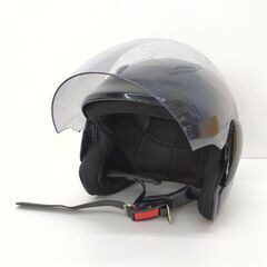 店頭引き渡し 中古 ジェット ヘルメット ブラック 125cc以下 バイクの画像
