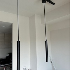 【ペンダントライト】LED3点温白色、ボディブラックの画像