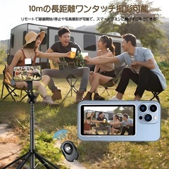 新品　自撮りモニター 4インチ4K ワンタッチ画面回転 iPhone Andriod TikTok/YouTube/LIVE配信の画像
