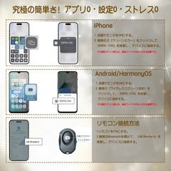 新品　自撮りモニター 4インチ4K ワンタッチ画面回転 iPhone Andriod TikTok/YouTube/LIVE配信の画像