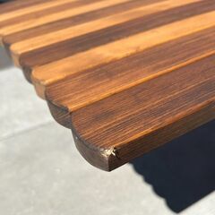 ★美品! Leverage レバレッジ テーブル 木製 ローテーブル 組み立て式テーブル 使用時サイズ(約)110×44×H35cm　リサイクルショップ札幌　買取本舗　西野店の画像