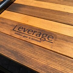 ★美品! Leverage レバレッジ テーブル 木製 ローテーブル 組み立て式テーブル 使用時サイズ(約)110×44×H35cm　リサイクルショップ札幌　買取本舗　西野店の画像