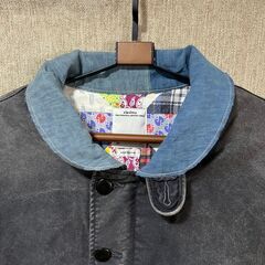 VISVIM ビズビム 2023ss PURSER DECK JKT 天然染料 ジャケット ヴィンテージ ダメージ加工 0123105013023 サイズ4の画像