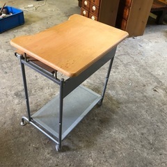 【お盆セール】コンパクトPCデスク スライド式 ナチュラル 60cm×45cm×高さ45cmの画像
