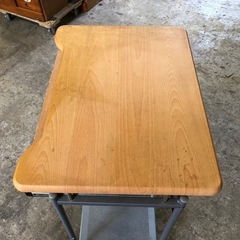 【お盆セール】コンパクトPCデスク スライド式 ナチュラル 60cm×45cm×高さ45cmの画像
