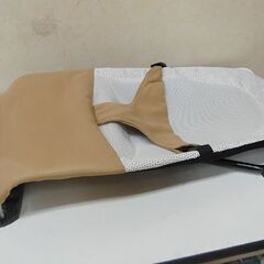 格安 バウンサー 幅40.5×奥65×高47cm B-222 メッシュ ホワイト×ブラウン ドット柄  札幌市 清田区 平岡の画像