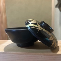 昭和　②蓋付き汁椀　プラスチック　　満水300ccの画像