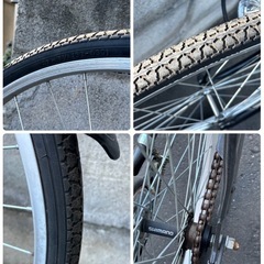 自転車 27インチ 黒 ブラック ママチャリ シティサイクル SHEPARD 切替なし 札幌市白石区の画像