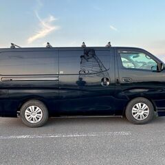 ★NV350キヤラバンライダープレミアムGX★色黒★バックカメラ★ETC★車検1年付きの画像