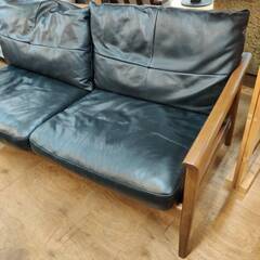 【愛品倶楽部柏店】KEYUCA ケユカ 本革 ワイド2人掛けソファ Kastrup Sofa 幅160cmの画像