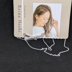 (新品)HR ダブルスティックネックレス[淡銀]