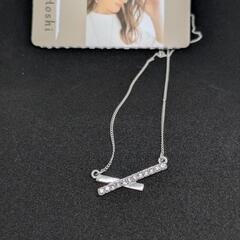 (新品)HR ダブルスティックネックレス[淡銀]の画像