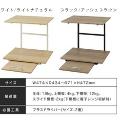 アイリスオーヤマ　レンジ冷蔵庫上ラックの画像