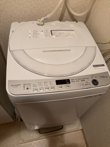 【激安】【美品】【あと3年保証付】シャープ製 2023年製　全自動洗濯機　