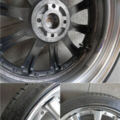  WORKアルミ・軽自動車 17インチセット・バリ山タイヤの画像