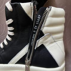 Rick Owens (リックオウエンス) MEGA BUMPER GEOBASKET SNEAKERS メガバンパー ジオバスケット ハイカットスニーカー シューズ ブラックの画像