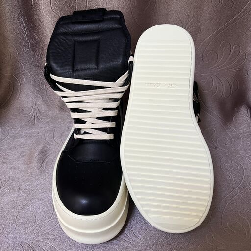 Rick Owens (リックオウエンス) MEGA BUMPER GEOBASKET SNEAKERS メガバンパー ジオバスケット ハイカットスニーカー シューズ ブラック