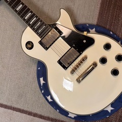 Epiphone Les Paul custom ホワイト　ケース付き　レスポール カスタムの画像