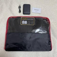 電熱ベスト　ヒーターベスト　3XL 大容量バッテリー付　洗濯可　アウトドアの画像