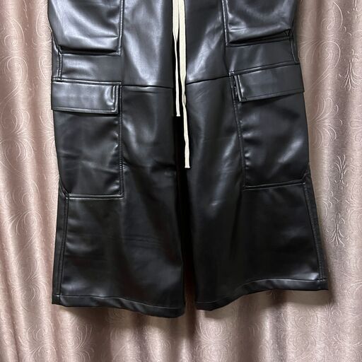 服/ファッション Rick Owens leather cargo pants