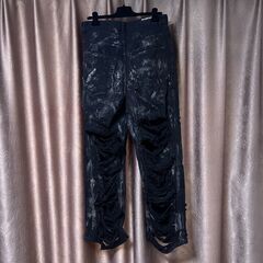 BALENCIAGA SUPER DESTROYED BAGGYパンツ　ブラックの画像