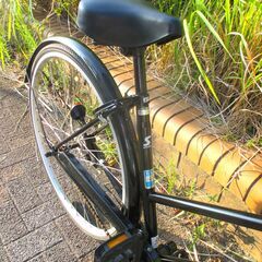 中古自転車 affiche 実用 自転車 27インチ LEDライト ブラック 通勤 通学 近所のお出掛けなどにの画像