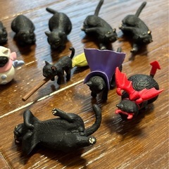 【差し上げます
】ベローチェ くろねこフィギュア（ふちねこ）の画像