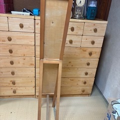 木製　姿見の画像