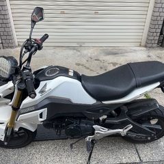グロム125 JC61後期　自賠責令和10年10月まで　ノーマルパーツ付きの画像