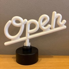 【中古】ネオンサイン風　LED open 店舗装飾の画像