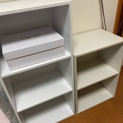 3段&2段カラーボックス&DIORの箱　8月17日までの画像