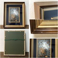 風景画「真作」多田守正作 1976.10 油彩 壁アート リビングルーム装飾 額付き 油絵、美術品インテリア 昭和レトロ・アート絵画の画像