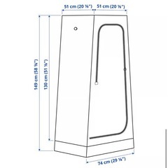 IKEA ワードローブ　ハンガーラックの画像